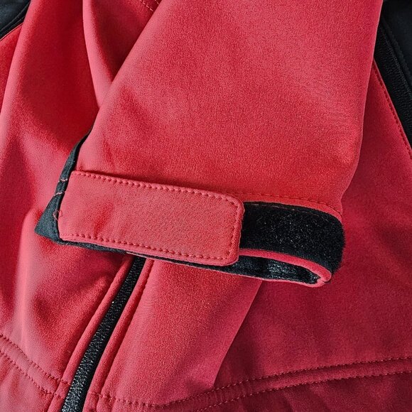 Hawke Co Red Softshell Performance Fleece Lined Jacket Water Resistant Large NWT - Picture 4 of 13